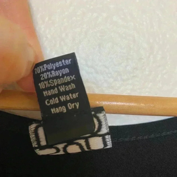 Clara Sun Woo Womens Asymmetrical Black Tunic Top - Picture 4 of 5